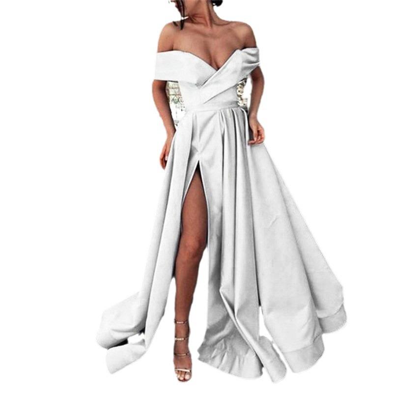 Женское платье платье новое летнее платье, Европейское и американское темное V-образный вырез ebay атласное многоцветное платье