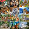 5D Diamond Painting Tiger Rhinestone Kit Art Diamond Embroidery Animal Diamond Mosaic Needlework Home Decoration
