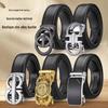 Men's Genuine Leather Automatic Buckle Belt - Fashionable Cowhide Trousers Accessory