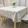 Household Plastic Anti Slip Table Mat PVC Square Tablecloth Waterproof and Anti-Scald Printed Tablecloth Tea Table Table Cover,