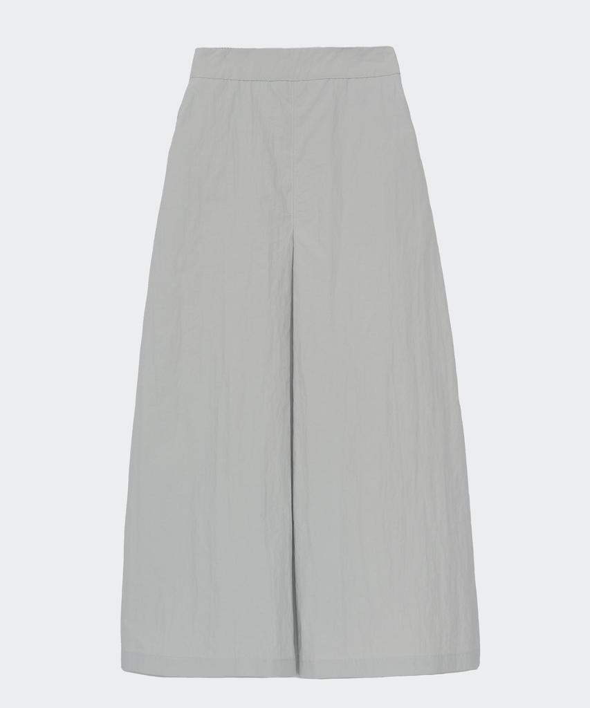 Nil Rise Nylon Maxi Skirt Light Gray