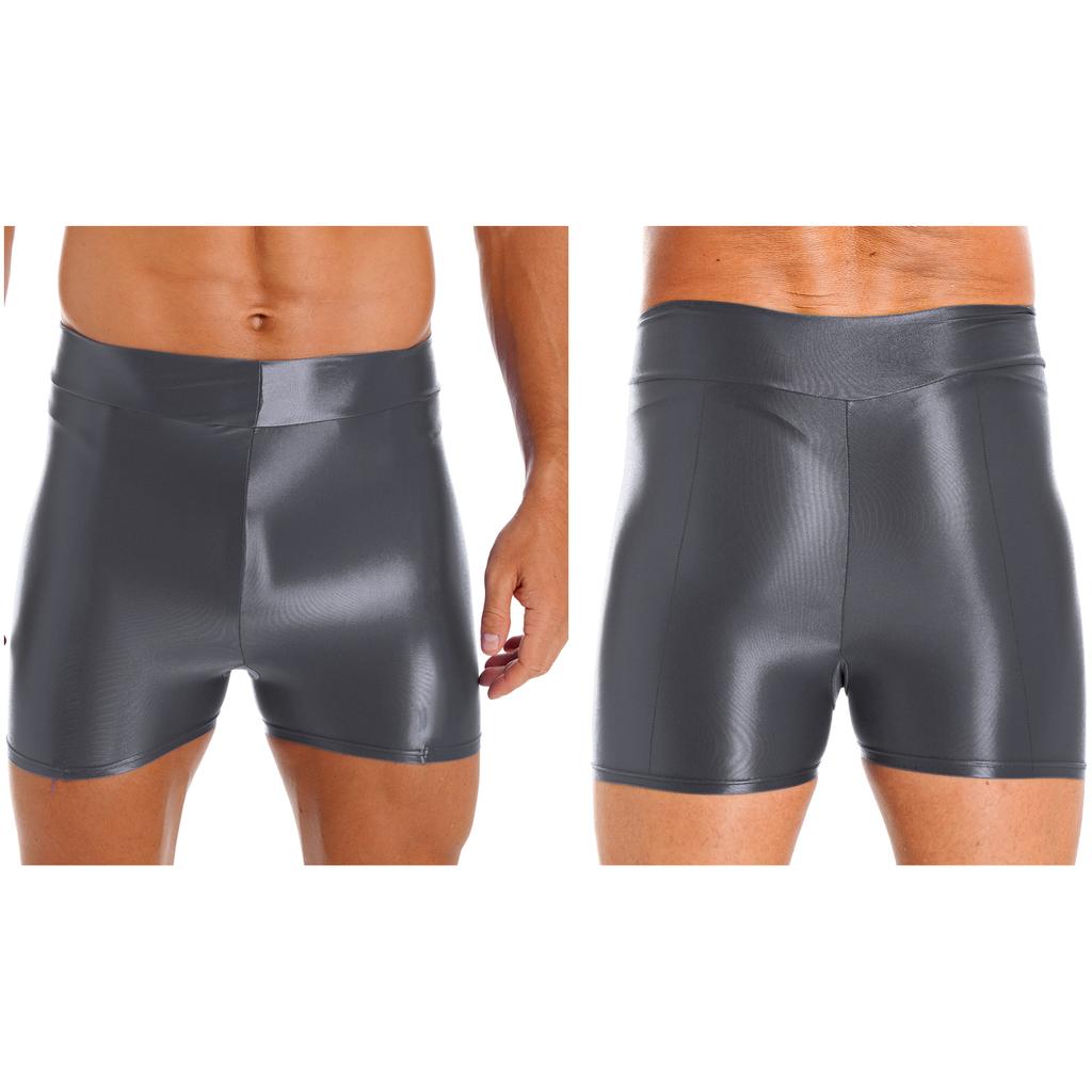 Мужские глянцевые шорты для плавания, купальники, короткие леггинсы для занятий спортом, йогой, серфингом