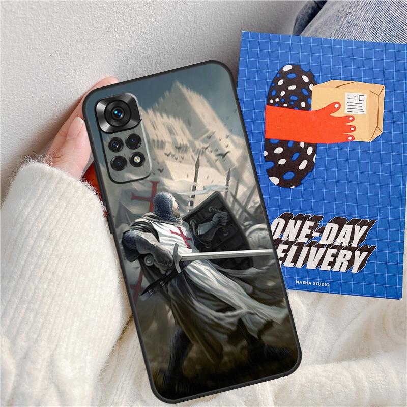 Чехол Templar Knight Funda для Xiaomi Redmi Note 14 Pro 13 9 10 11 12 9S 10S 11S 12S Redmi 13C 10C 12C 14C