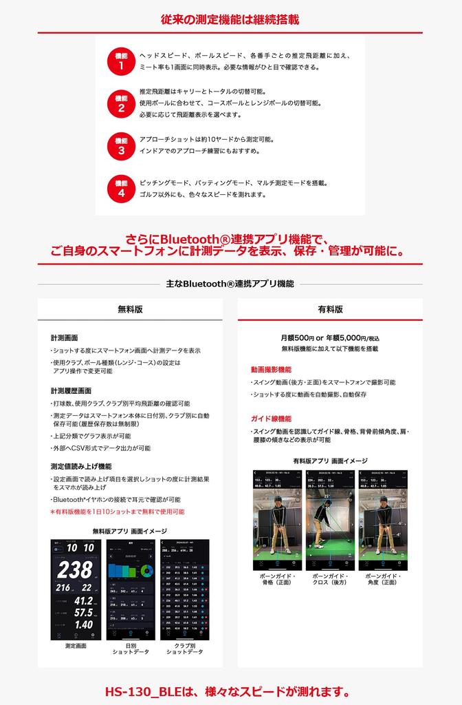 PRGR Pro Gear Bluetooth многоскоростной измерительный прибор RED EYES POCKET BLE оригинальный продукт HS-130