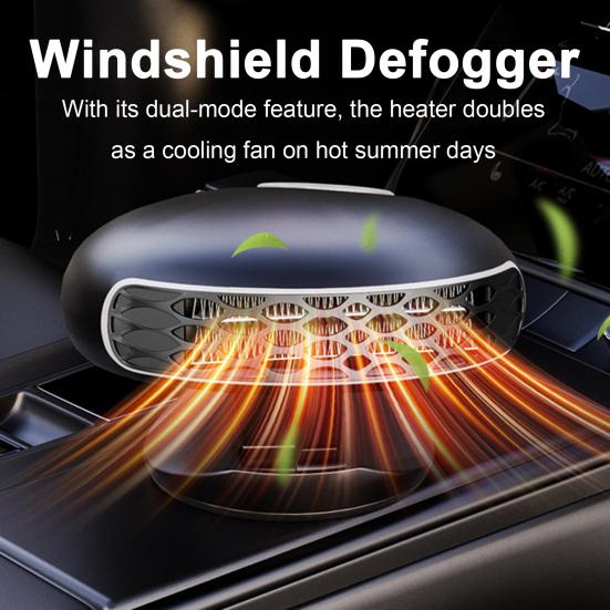 12V Car Heater Portable Windshield Defogger with Dual-Mode Fast Heating Easy to Use 150W Portable Car Defroster Windshield