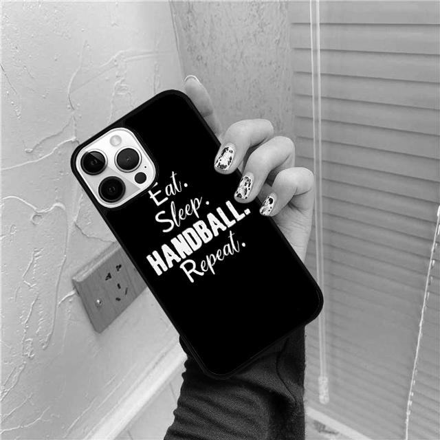 Eat Sleep Handball Repeat phone Case Cover For iPhone 17 Air 16 15 14 Plus apple 16 11 12 13 Pro Ma coque