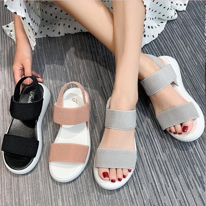 2023 Summer New Soft Sole Non-slip Women's Shoes Light Flat Sandals Casual Comfortable Beach Shoes