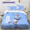Foden Field Magic Bedding Quilt Set Quilt Cover Pillowcase Home Decoration Birthday Gift (1 * Duvet Cover + 2 * Pillowcase, Without Core)