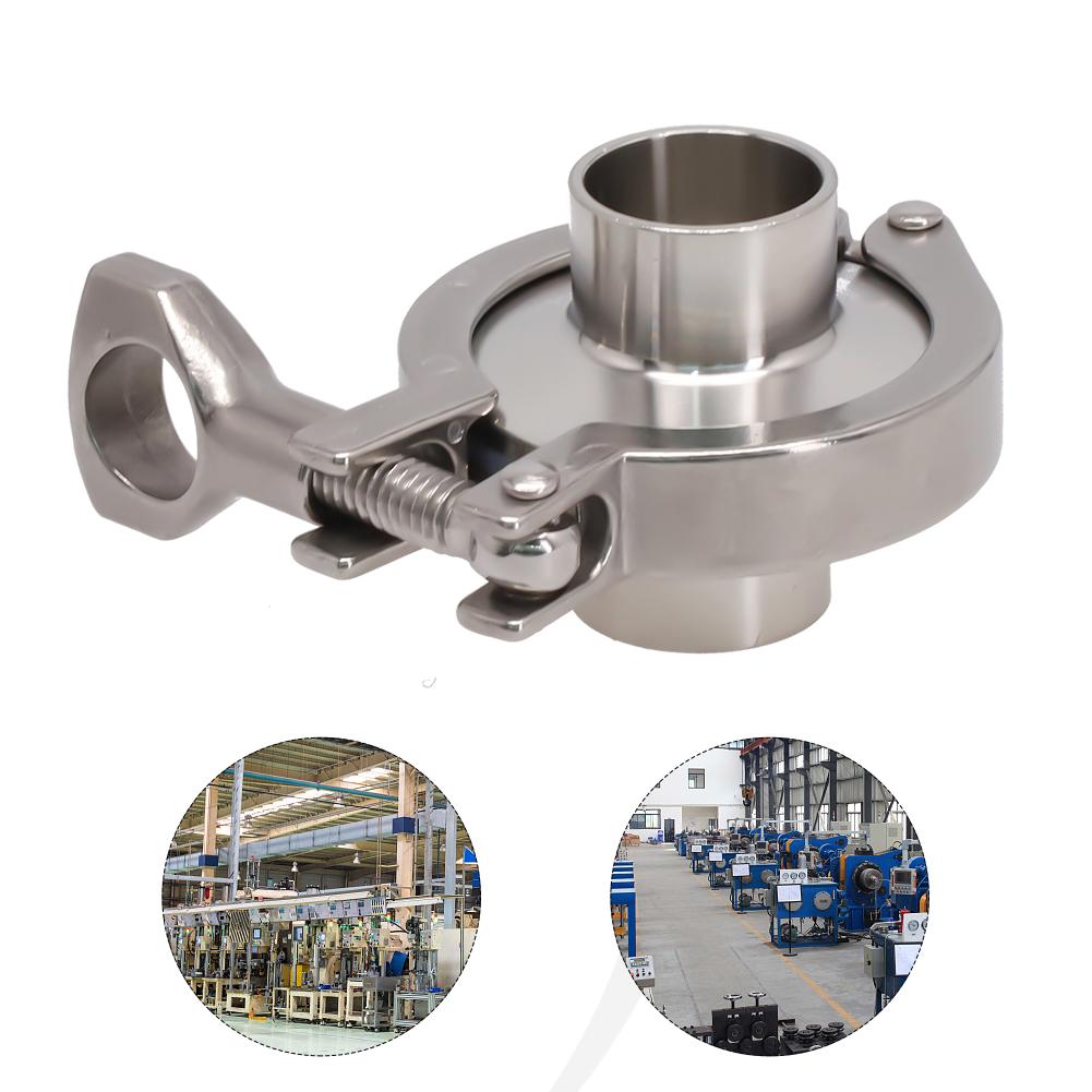 Фитинги для труб диаметром 19–102 мм, обжимное кольцо SS304, санитарная сварка