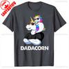 Dadacorn Unicorn Dad and Baby Christmas Papa Father's Day Gift Unisex T-Shirt High Quality Cotton Tops Street Fashion