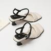 7633-1 One Word with Fashion, Not Tired of Stepping On Shit, Sandals 2025 Summer New Stiletto Women's Shoes