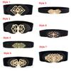 Fashion Women Accessories Sweater Decorative Wide Waist Belt Elastic Buckle Dress Strap Waistband