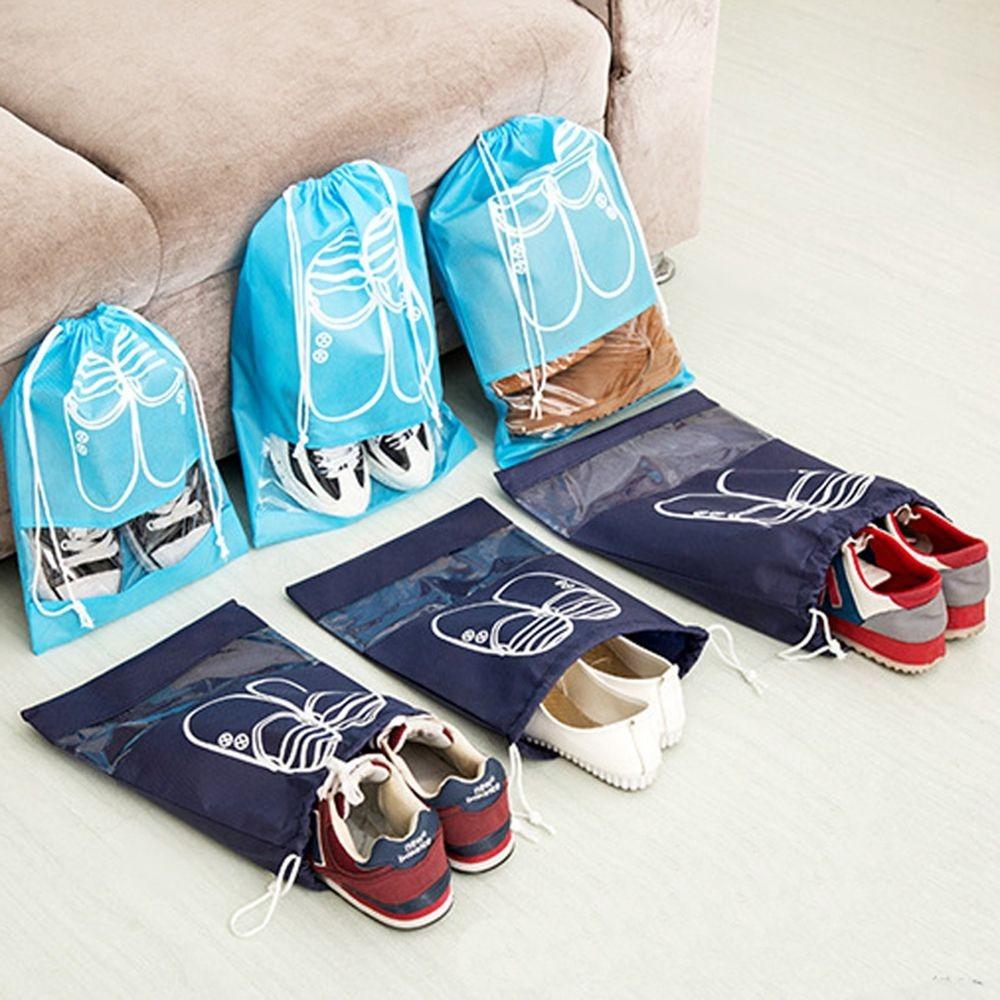Non-woven Shoes Pouch Drawstring Closet Bag New Dust-proof Storage Bags Travel
