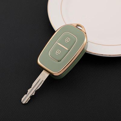 Модный чехол для дистанционного ключа из ТПУ для Renault Duster Sandero Logan Clio Captur Laguna Scen 2 кнопки, аксессуары без ключа
