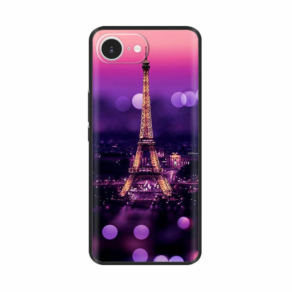 Silicone Phone Case For For iPhone 16E iPhone16E SE 2025 SE4 5G Soft Black Shockproof Shell Protection Back Cover Cases Coque