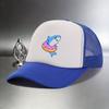Shark Donut Print Trucker Hat Breathable Mesh Baseball Cap Casual Adjustable Summer Hat