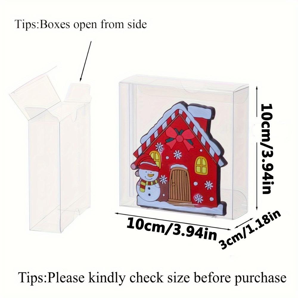 20 шт. прозрачная одинарная подарочная упаковочная коробка, коробки для печенья с полным окошком, коробки для макарон, коробки для угощений, коробки для конфет, мини-коробки для пирогов на свадьбу, день рождения, Рождество