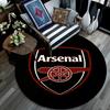 Arsenal pattern round rug,Carpet Rug for Living Room Bedroom Playroom ,Non-slip Floor Mat,Holiday Gifts and Birthday Gifts.