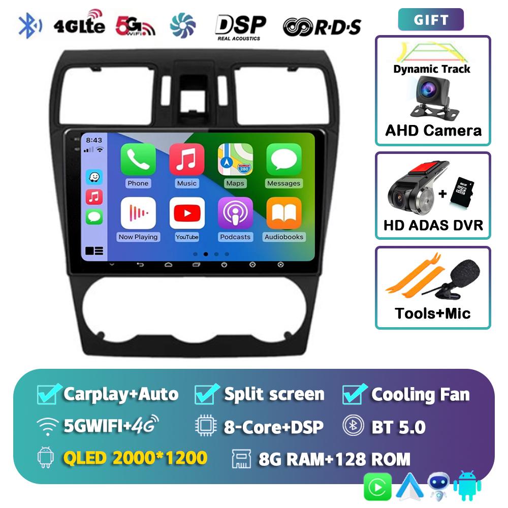 Android 14 Carplay Автомагнитола для Subaru Forester XV WRX 2012 2013 2014 2015 2018 Мультимедийный проигрыватель GPS Стерео DSP WiFi+4G