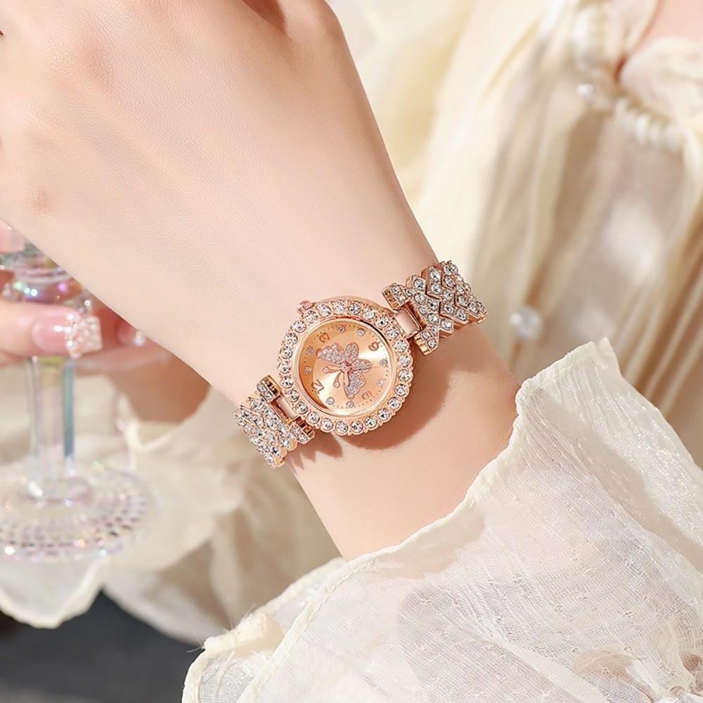 Diamond Decoration Diamond Watch Butterfly Surface Design Butterfly Surface Watch For Women