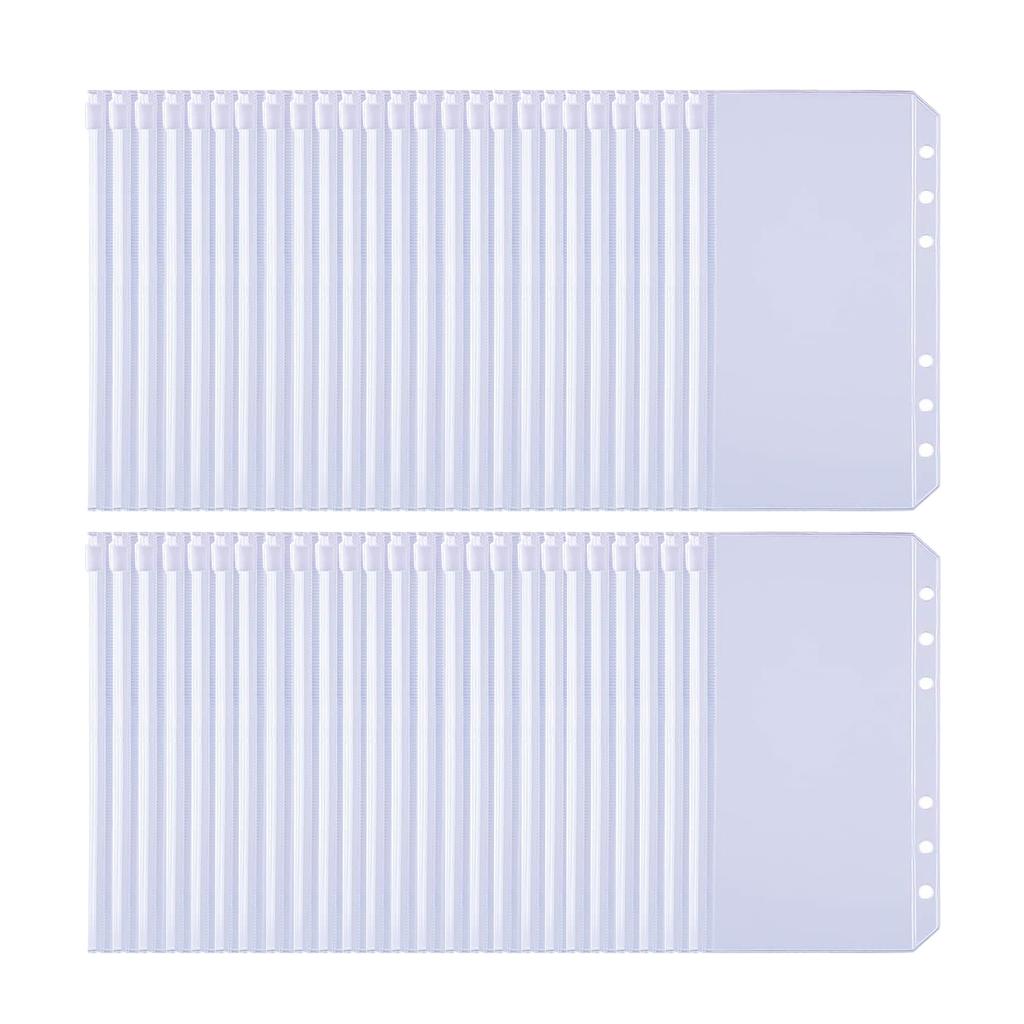 50 шт., карманные папки с 6 отверстиями, бюджетные конверты для наличных денег для ведения бюджета, 6 папок с кольцами A5 A6 A7