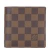 Used Bifold Wallet Porte BilletsCartes Crédit Monet N61665 Damier Ebene Brown Accessory