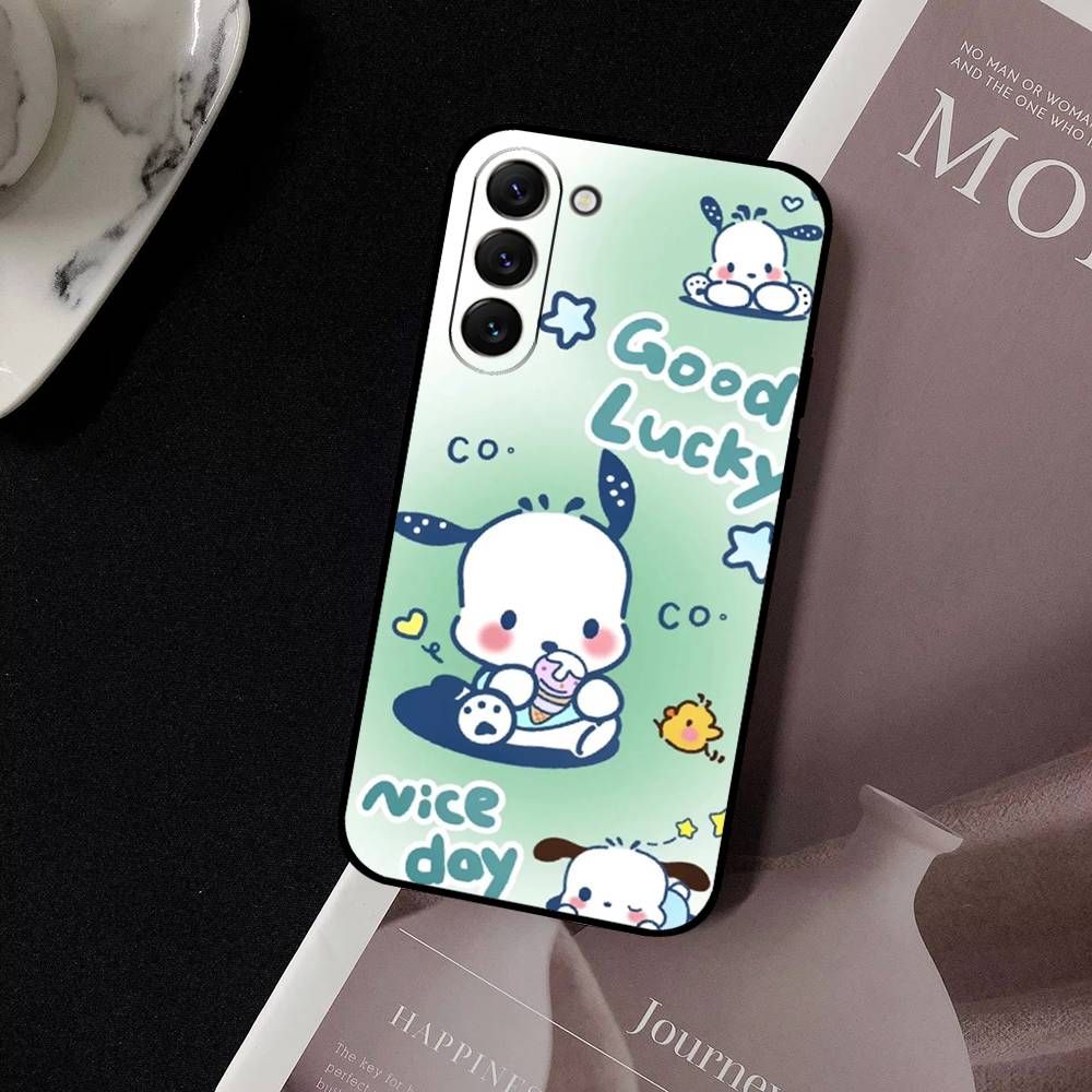 Милый Мультяшный Пес P-Pochacco Чехол для Телефона Samsung Galaxy S21 S22 S23 S24ULTRA S25ULTRA FE Ultra Plus5G A52S S26 Мягкий Чехол