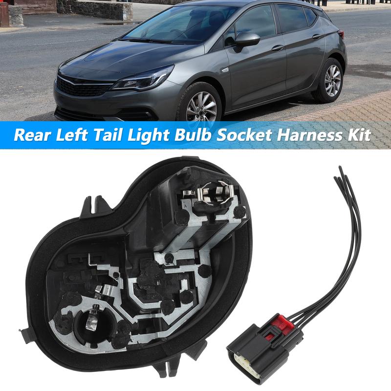 X Autohaux Rear Left Tail Light Bulb Holder Harness for Vauxhall for Astra K No.39001577