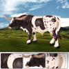 Solid Simulation Wild Animal Cattle Model Texas Longhorn Cow Ranch Cow Children's Toy Decoration