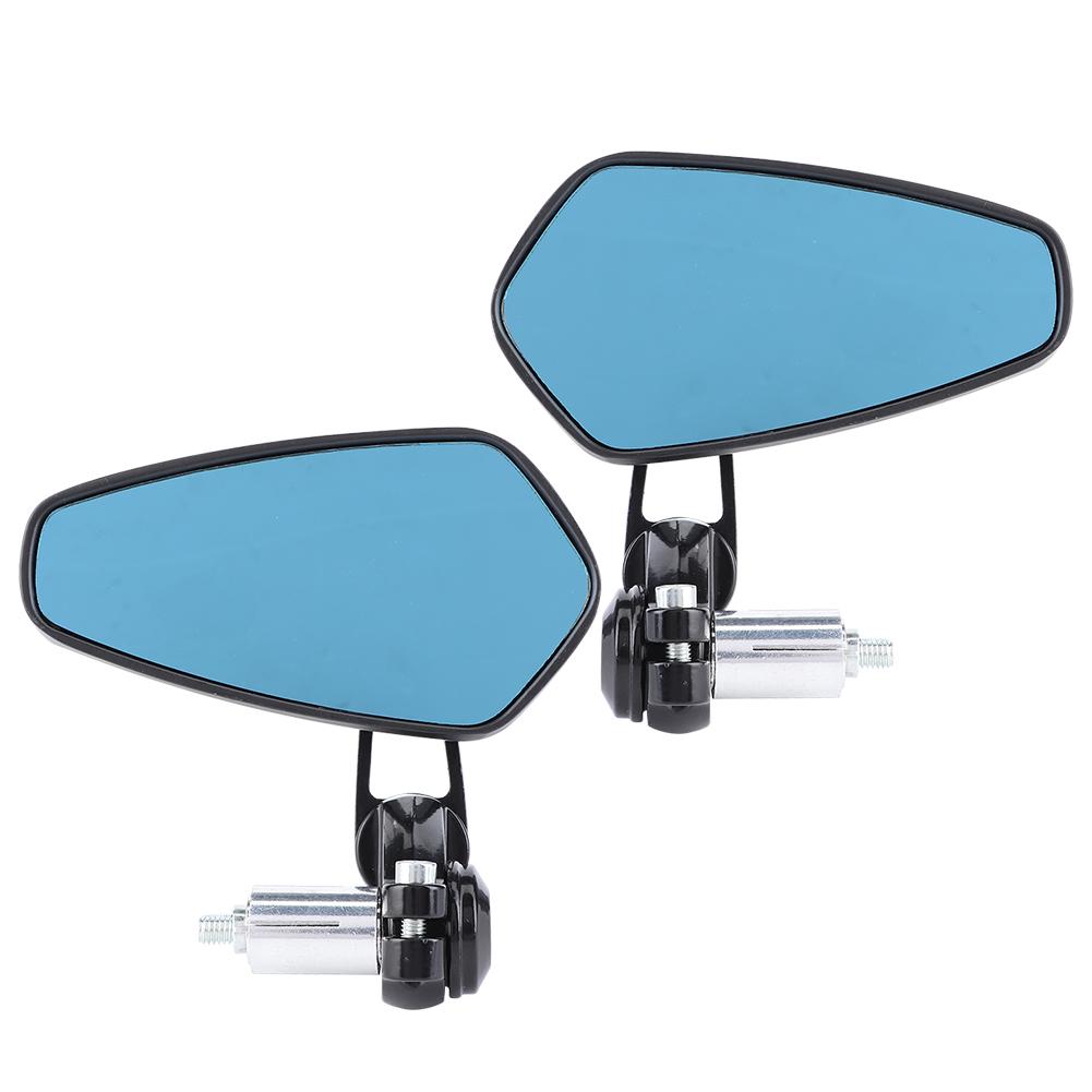 2pcs 7 8in Handlebar End Rearview Mirrors AntiGlares 180 Degree Adjustable Universal for Motorcycle