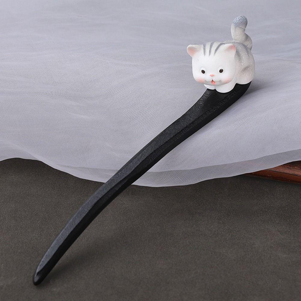 Tool Ancient Headwear Ancient Style Hairpin Chinese Style Headwear Wooden Hairpin Hanfu Hair Sticks