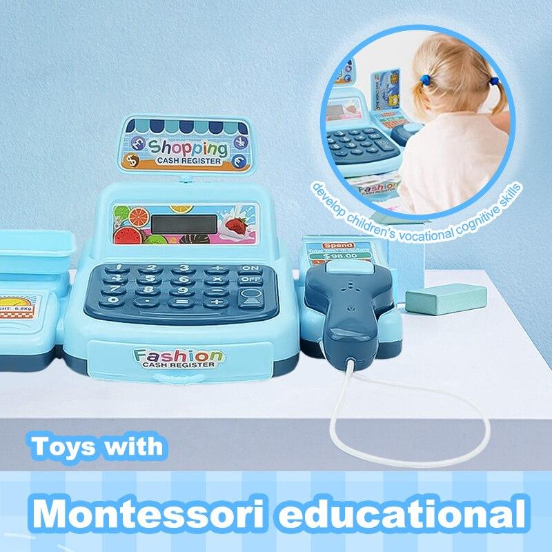 Моделирование Покупки Cash House Toys Электронная игра Световые и звуковые эффекты Игрушки для кассира супермаркета