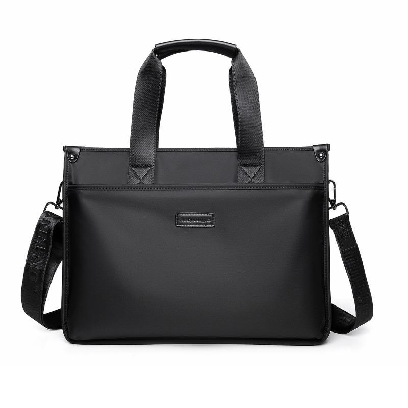 Повседневная мужская сумка Мужская сумка через плечо из ткани Оксфорд Деловая офисная сумка Большой вместимости Сумка для компьютера Повседневный портфель