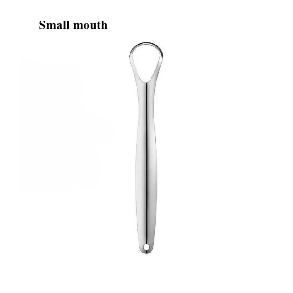 Скребки для языка из нержавеющей стали, очиститель языка для взрослых и детей, портативный очиститель для удаления налета с языка, чистящие инструменты для полости рта