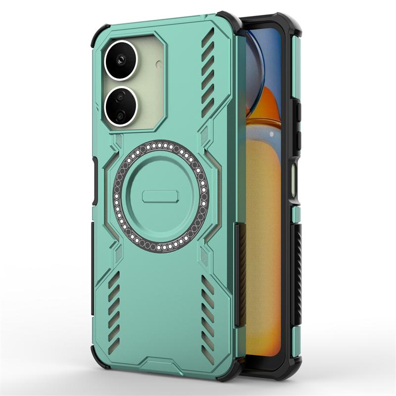 For Xiaomi Poco C65 Case For Poco C65 Anti-knock Magnetic Adsorption Wireless Charge Full Back Cover For Poco C65 Case 6.74 inch