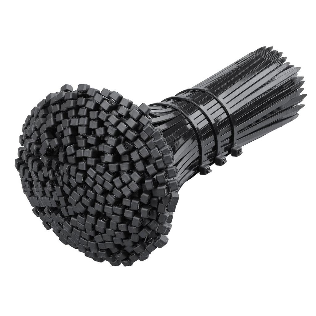 100Pcs Heavy Duty Self-locking Plastic Nylon Tie Wrap, Strong and Reliable Cable Ties