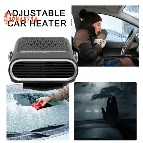 Portable Car Heater 12V: Fast Heating Cooling Fan, 360-degree Rotatable, Multi-Level Adjustment, Car Defogger