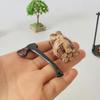 Fantasy Miniature Campfire & Teapot Sculpture, Modern Decor for Home, Kitchen & DIY Displays, Intricate Handcrafted Details