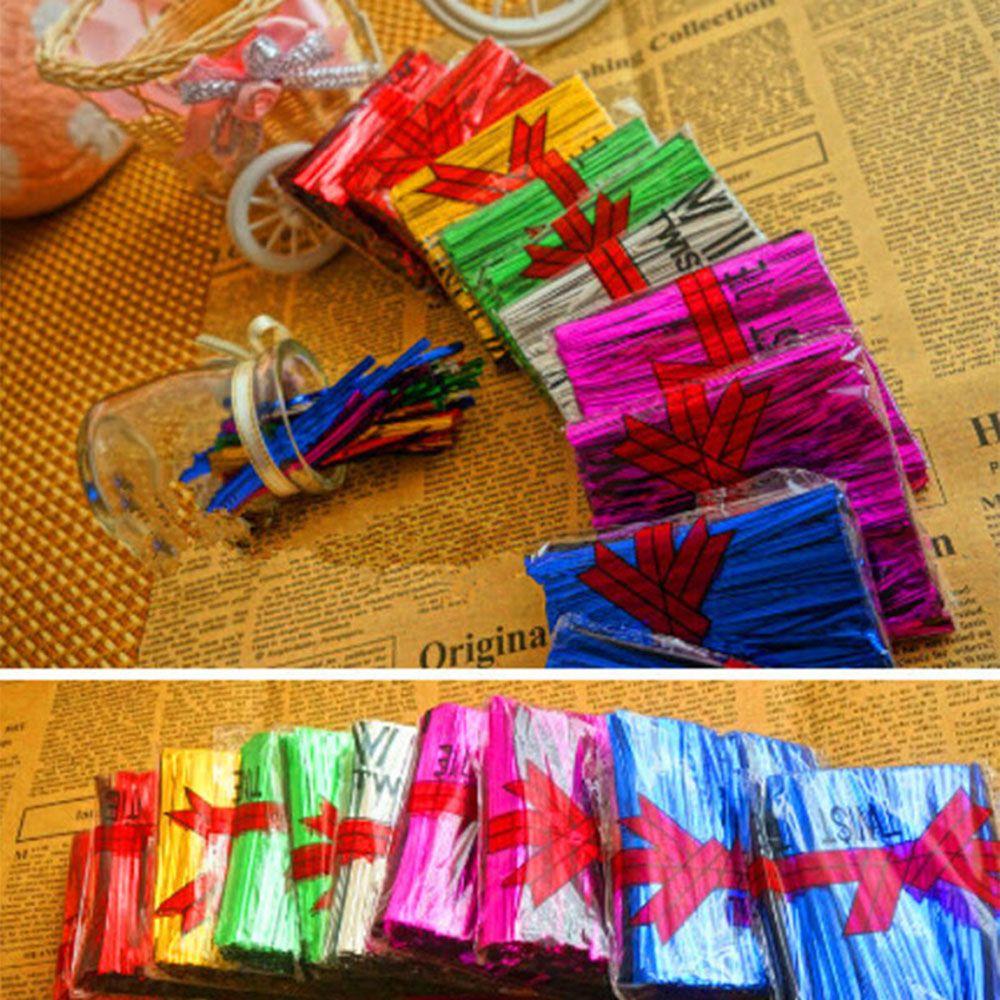 800PCS Ligation Wrapping Baking Twist Ties Pack Sealing Cellophane Bag Metallic Wire