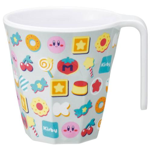 Skater 300ml Melamine Tumbler with Handle, Kirby of the Stars, Kirby and Sweets MTH3