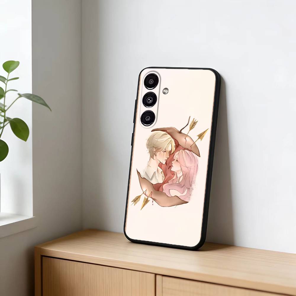 Чехол для телефона «Однажды сломанное сердце» для Samsung Galaxy A13, 21s, 22, 31, 32, 52, 53, 71, 72, 73, Мягкий черный чехол