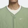Nike Сплошной цвет, теплый хлопковый жилет в стиле милитари, мужская верхняя одежда, оливково-зеленый DX0891-386