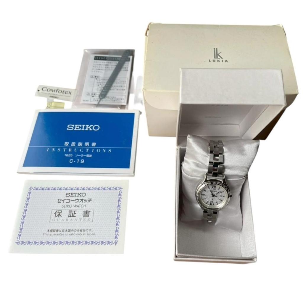[USED] SEIKO Lucia Solar Radio-Controlled Wristwatch 1B25-OAHO