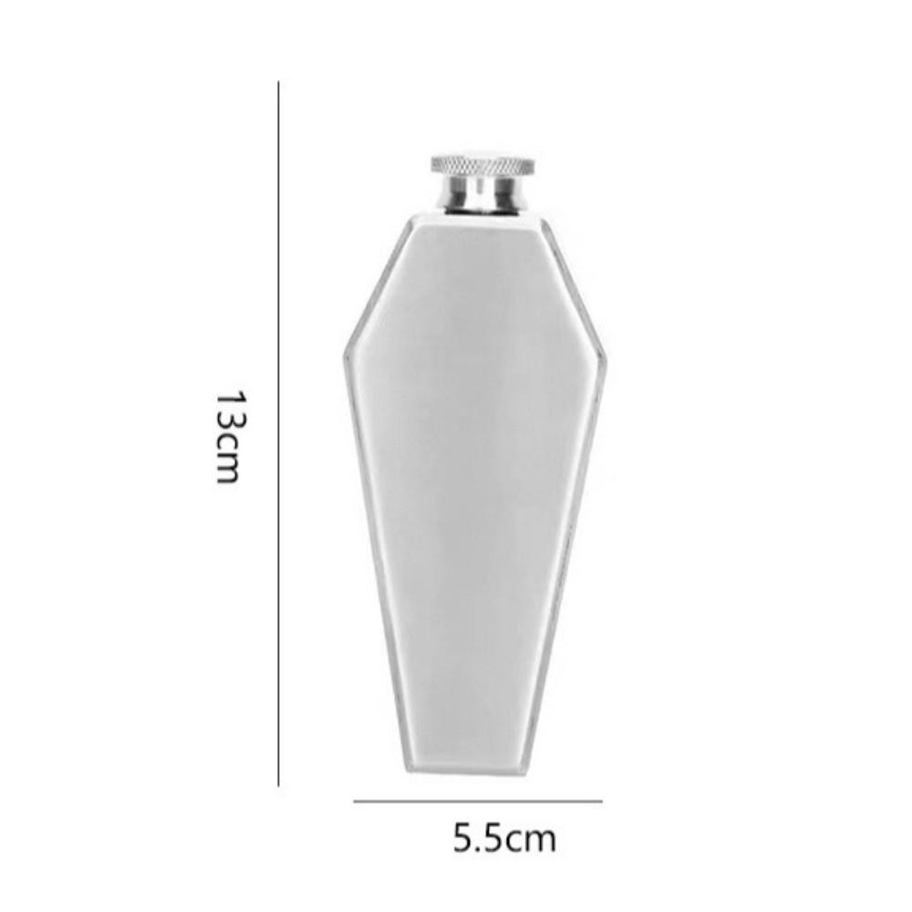 Stainless Steel Kettle Pot 3.5oz 200ml Whiskey Wine Bottle Portable Hip Flask  Home