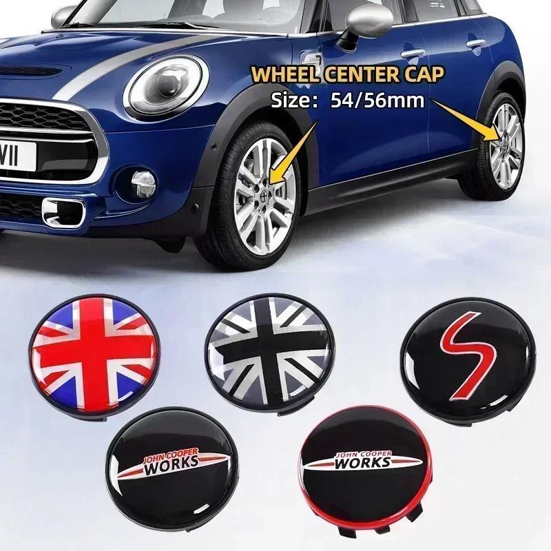 4pcs  56mm 54mm Car Wheel Center Hub Cap Badge Emblem Sticker For BMW Mini Cooper One S JCW R50 R53 R55 R56 R57 R60 F55 F56