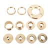 11 Piece Router Guide Kit Brass Efficient Long Lasting Router Template Guide for Woodworking