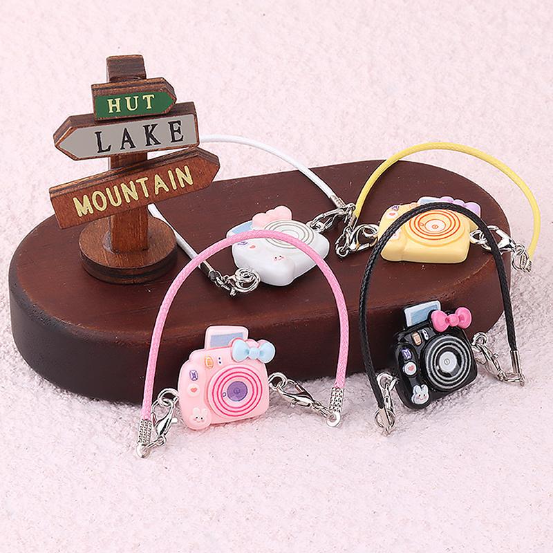 5Pcs Mini Doll Camera Pendant Cute Doll Decor Accessories Cartoon Pendant Dollhouse Camera Decoration Children Toys