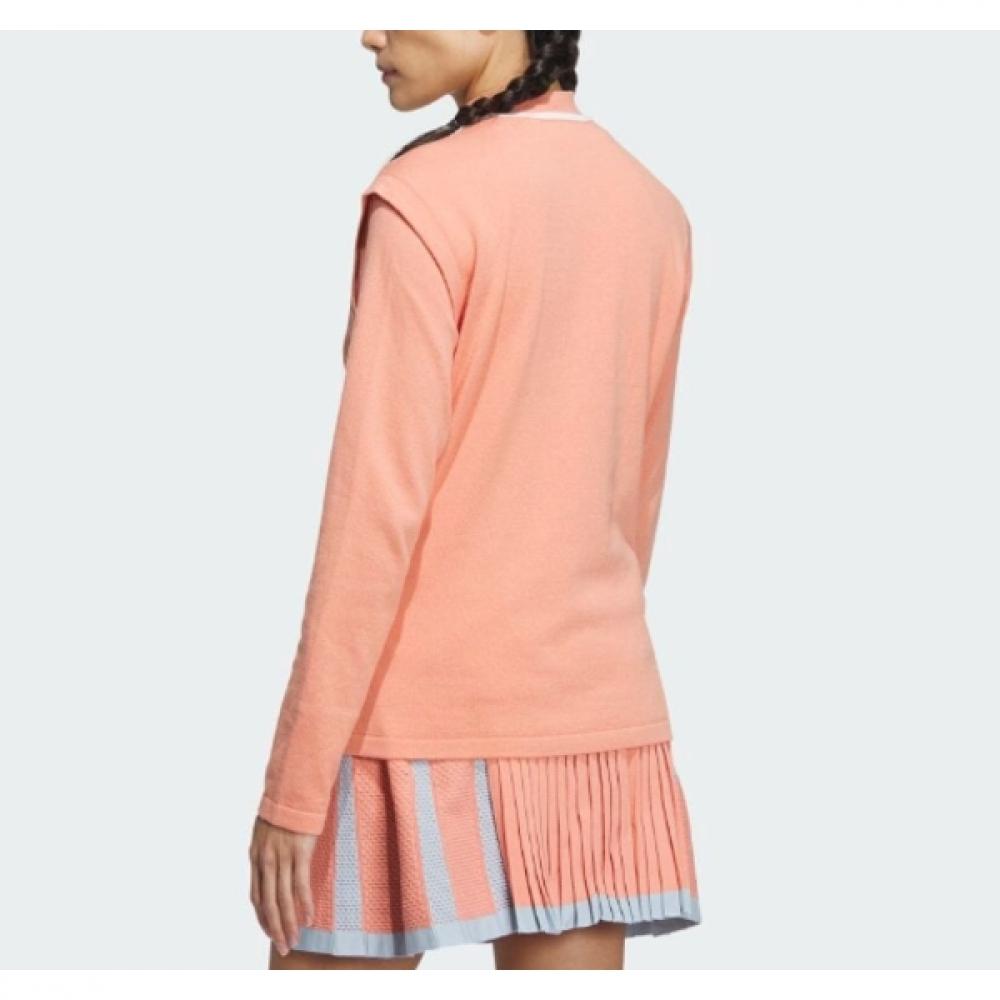 Adidas Гольф женский S FW 2 в 1 длинный рукав трикотажный жилет Hz6117
