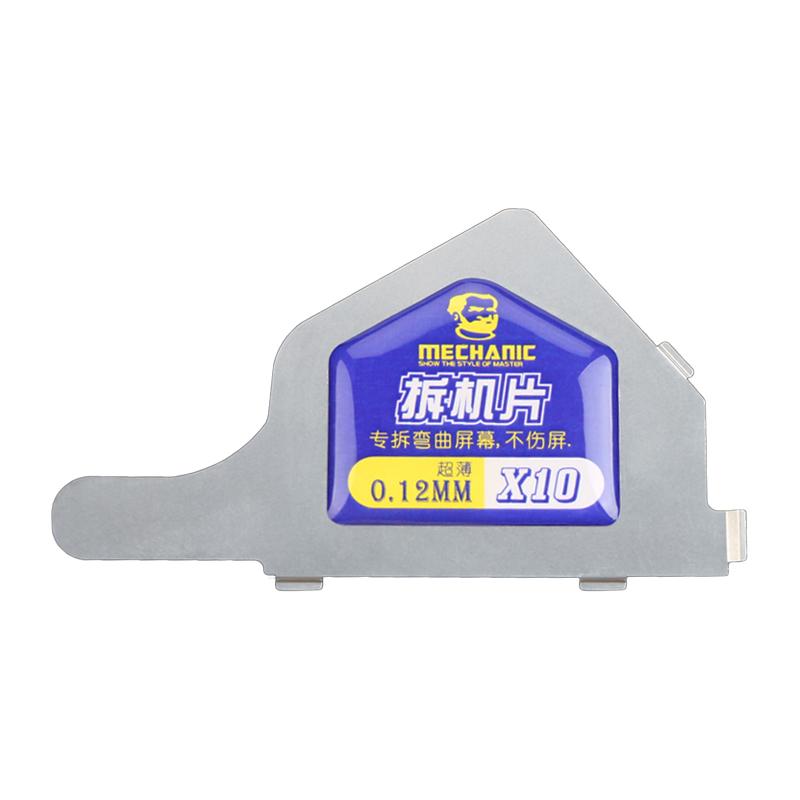 MECHANIC X10 Ultra-Thin Steel Disassembly Card for Mobile Phone LCD Screen Pry Opening Tools 0.12mm Thickness