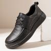 Мужская обувь весна новая кожа мужская ретро универсальная мягкая подошва мягкая кожа дышащая деловая повседневная кожаная обувь тренд